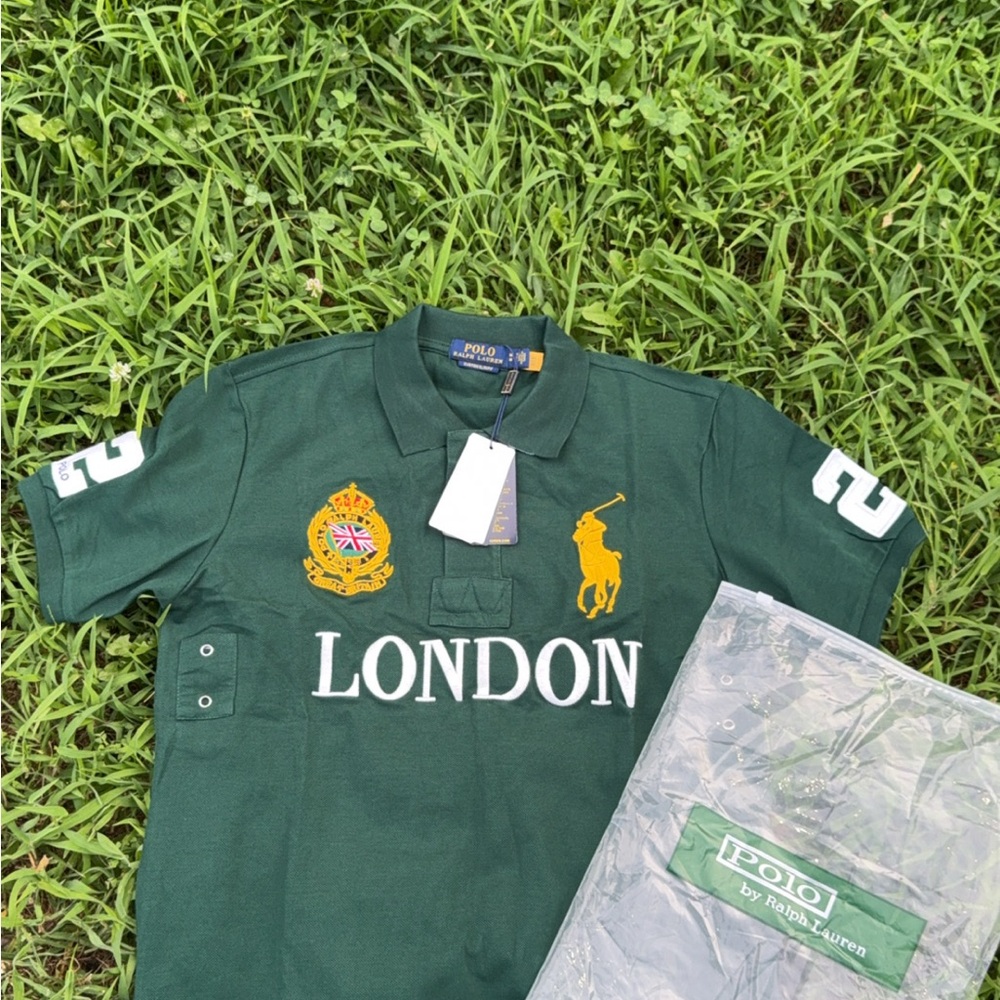 Ralph Lauren Dark Green Polo with White Number